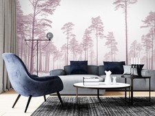 3D Wald Bäume C1198 Tapete