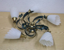 Sorpetaler Leuchten Modell 212 406 Glas Metall Blüten wie Florentiner