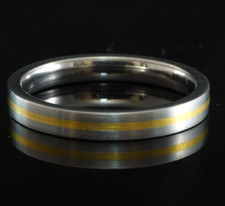 Ring Edelstahl Gold  Marke