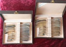 Fischbesteck WMF Modell 2200 versilbert 90, 1 Koffer für 6 Personen = 12 Teile