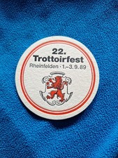 Bierdeckel 1989 - Rheinfelden - Trottoirfest - Riegeler Bier