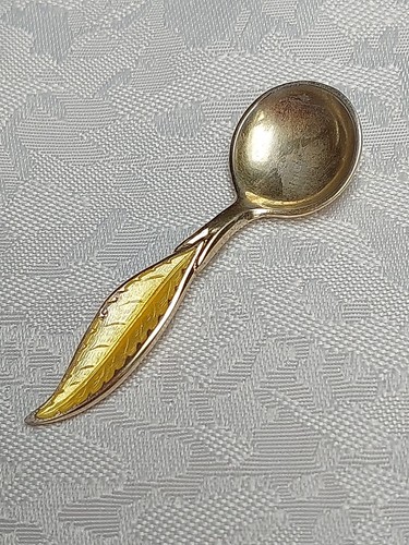 Salzlöffel blattform 925 - salzlöffel, blattform,