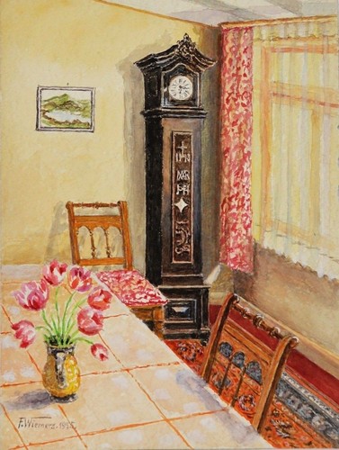 Aquarell tempera signiert - tempera,