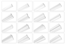 HEXIMO ZG Stuckleisten Zierleisten Styropor Dekor Deckenleisten Deckenprofil 2m