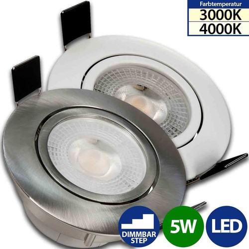 Led einbaustrahler 230v - einbaustrahler, 5w