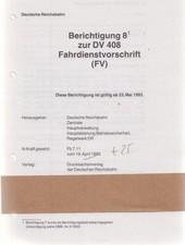 Berichtigung 8 zur DV 408