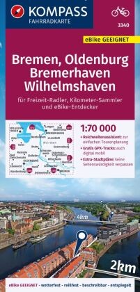 Kompass fahrradkarte 3340 - fahrradkarte,