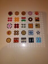 Lego Fließen Schokolade Zeitung Pizza gedruckt 2x2 1x1