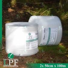 2x Luftpolsterfolie 50cm x 100m Polsterfolie Noppenfolie Verpackungsfolie Rolle