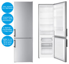 Wolkenstein Kühl- Gefrierkombi 262 Liter Silber LED Beleuchtung