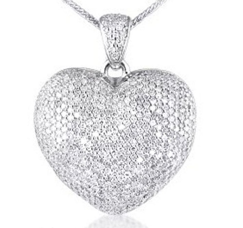 Herzanhänger 85ct - herzanhänger, 1,85ct