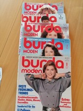Burda moden 5 Heft Immer Januar 1987,89,90, 94 Schnittmusterhefte vollständig 
