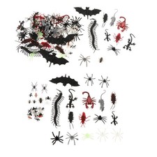 44 / 150Pcs Streich Tricks Insekten Fledermaus Bug Lernhilfe Halloween Dekor