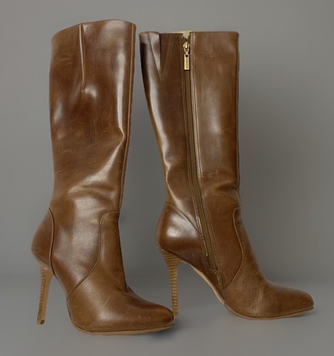 Buffalo lederstiefel cognac - lederstiefel,