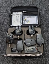 Fox Micron NX-r 3+1 Funk Bissanzeiger Blue FULL-SET m. Case Zubehör Karpfen Carp