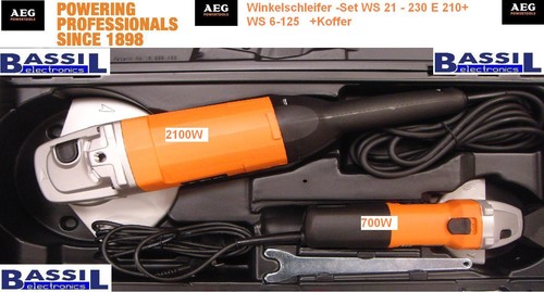 Aeg winkelschleifer set 21 - winkelschleifer, -set