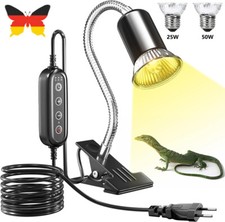 Schildkröten Wärmelampe Reptilien Terrarium Lampe UVA UVB 25+50W Heizlicht DHL