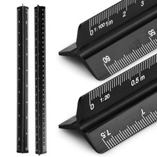 2 Pcs Maßstab Lineal Metall