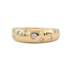 Ring Bandring mit 7 Brillanten