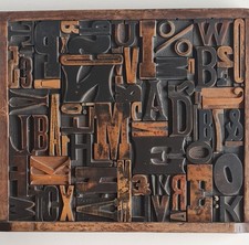 Holzbuchstaben druck letter - holzbuchstaben,