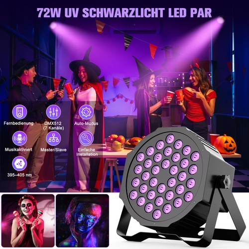 Schwarzlicht led par dmx - led,