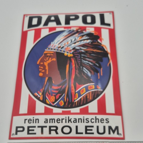 Dapol emaile schild petroleum - schild,