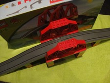 3774 Lego Duplo Brücke Rotes Geländer Grau XXL Eisenbahn 🚃 mit OVP komplett