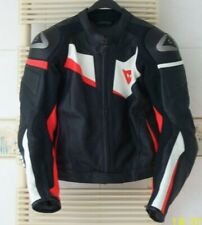 Dainese Leder Motorrad Kombi Zweiteiler Gr. 52 schwarz-weiß-orange Top Zustand