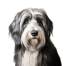 Sticker bearded collie - sticker,