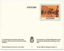 Man 1994 Ganzsache - 100 Jahre Bildpostkarten Douglas Michel Nr. P 11