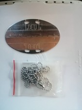 Erkennungsmarke Bundeswehr mit Kette Satz 100/800