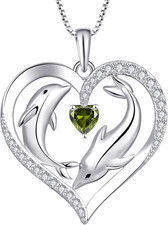 Delphin Herz Kette Damen