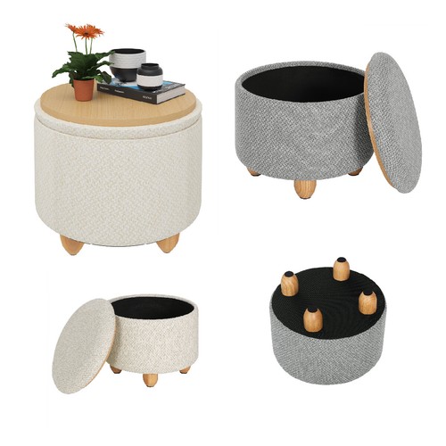 Eugad sitzhocker mit stauraum - sitzhocker,