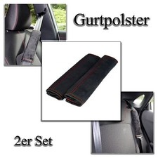 Gurtpolster Auto Gurtschoner Sicherheitsgurt Kindersitz Polster schwarz 2Stck.