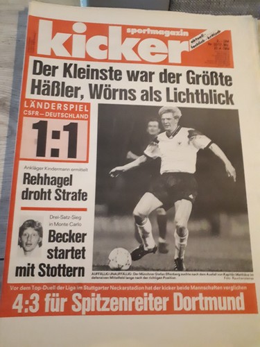 KickerNr.33/1992-Länderspiel/
