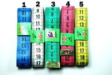 Metermaß Meterband 150cm blau grün rot weiß gelb Schneiderzubehör