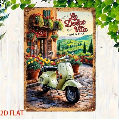 Blechschild dolce vita - blechschild, la