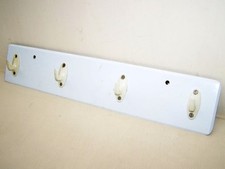 Alte Garderobe, Kleiderhaken Wandgarderobe Hakenleiste Holz/Plastik Kult Retro