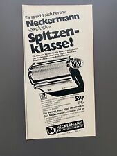 Neckermann exclusiv Rasierer Rasierapparat 1969 Vintage Ad Werbung Reklame