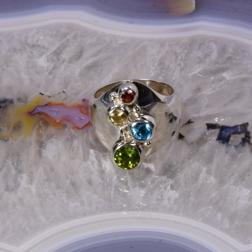 Peridot ring 925er silber - 925er,