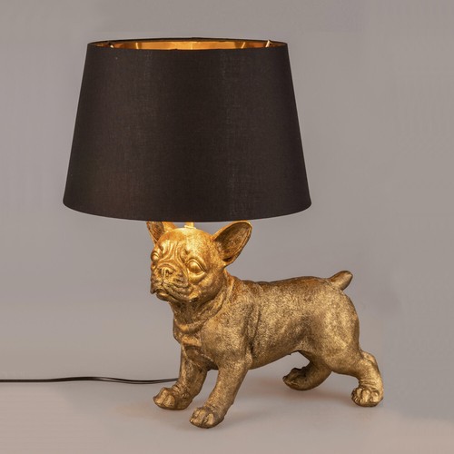 Lampe hund 48cm bulldogge - lampe,