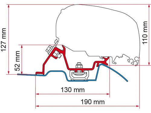 Fiamma f65 f80 adapter - adapter, für