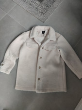 Kuschelige Teddy-Fleece Jacke/Shacket in Cremeweiß (Größe 12)