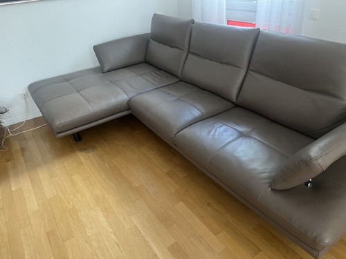 Leder ecksofa braun - leder, braun,