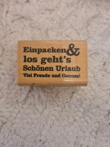 Holzstempel schrift urlaub - holzstempel,
