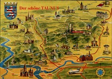 Reliefkarte Postkarte