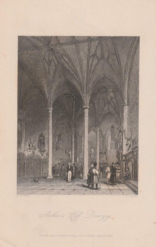 1836 artushof danzig dwor - artushof,