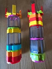 Strickliesel tricotin knitting doll 2 Stricklieseln unikate aus Bausteinen