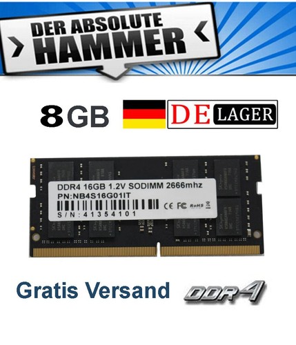 8gb ram speicher ddr4 2666 - ram, |