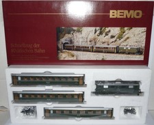 Bemo H0m 7215 100 ++ Schnellzug-Set der RhB mit E-Lok Ge 4/4 601 OVP ++ #E5_490